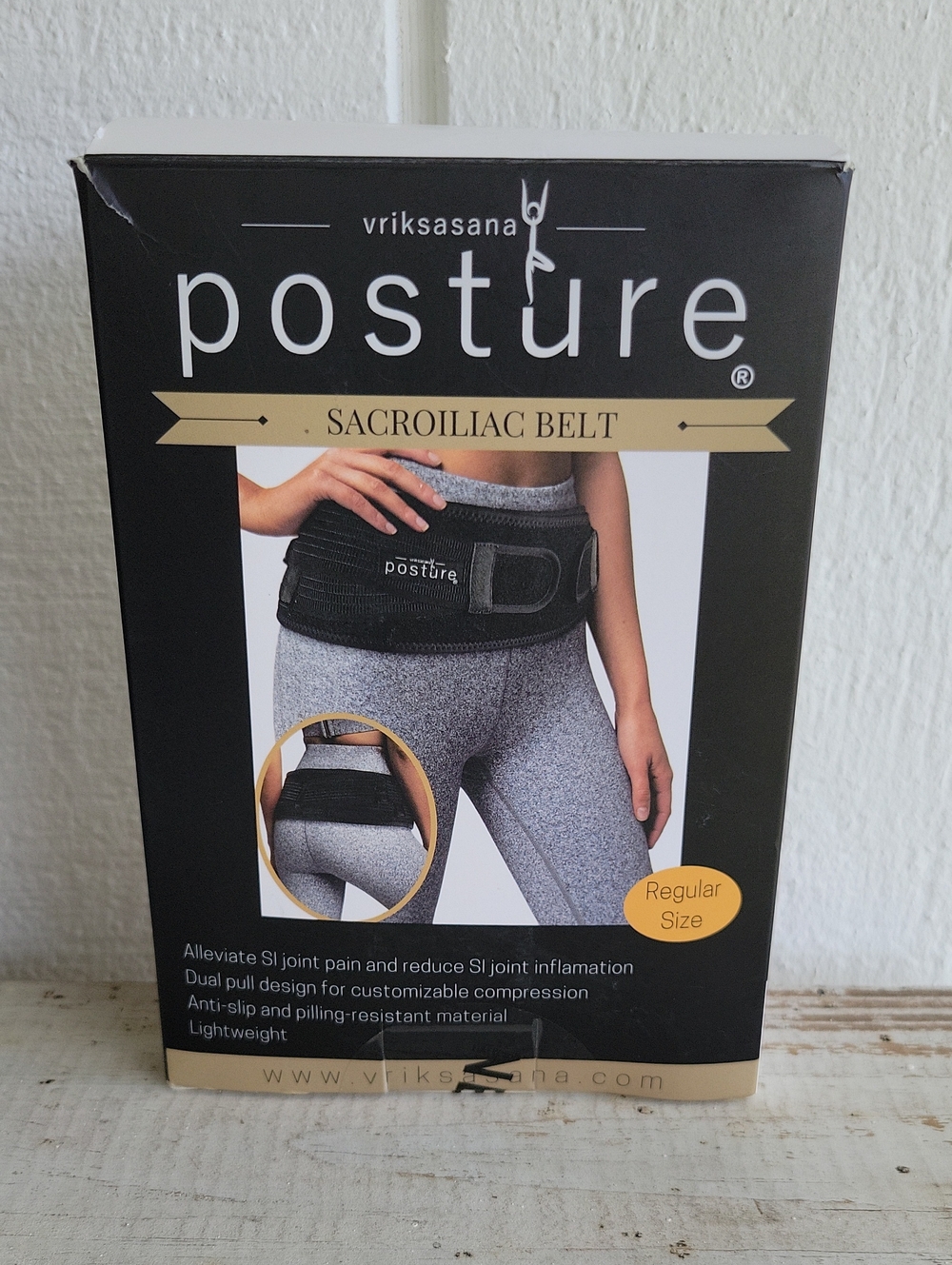 Sacroiliac Belt - Black Posture SI Joints Light Weight